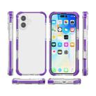 For iPhone 17 Four-corner Shockproof TPU Hybrid Acrylic Phone Case(Purple) - 2