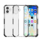 For iPhone 17 Four-corner Shockproof TPU Hybrid Acrylic Phone Case(Black + Transparent) - 1