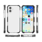 For iPhone 17 Four-corner Shockproof TPU Hybrid Acrylic Phone Case(Black + Transparent) - 2