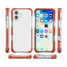 For iPhone 17 Four-corner Shockproof TPU Hybrid Acrylic Phone Case(Red) - 2