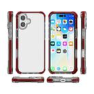 For iPhone 17 Four-corner Shockproof TPU Hybrid Acrylic Phone Case(Brown) - 2