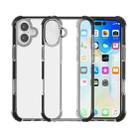 For iPhone 17 Four-corner Shockproof TPU Hybrid Acrylic Phone Case(Black) - 1