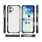 For iPhone 17 Four-corner Shockproof TPU Hybrid Acrylic Phone Case(Black) - 2
