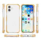 For iPhone 17 Four-corner Shockproof TPU Hybrid Acrylic Phone Case(Gold) - 2