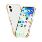 For iPhone 17 Four-corner Shockproof TPU Hybrid Acrylic Phone Case(Gold) - 3
