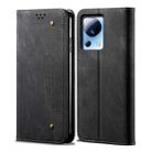 For Xiaomi 13 Lite / Civi 2 Denim Texture Flip Leather Phone Case(Black) - 1