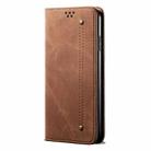 For Honor X6A Denim Texture Flip Leather Phone Case(Brown) - 2