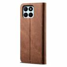 For Honor X6A Denim Texture Flip Leather Phone Case(Brown) - 3