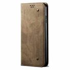 For Honor X8 5G / X6 4G Foreign Denim Texture Flip Leather Phone Case(Khaki) - 2