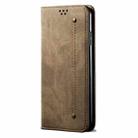 For Honor X8b 4G Global Denim Texture Flip Leather Phone Case(Khaki) - 3