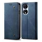 For Honor Play 8T 5G / X7b Denim Texture Flip Leather Phone Case(Blue) - 1