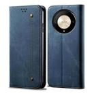 For Honor Magic6 Lite / X9b 5G Denim Texture Flip Leather Phone Case(Blue) - 1