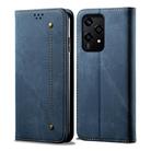 For Honor 200 Lite Global Denim Texture Flip Leather Phone Case(Blue) - 1