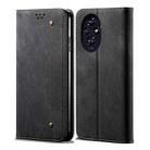 For Honor 200 Denim Texture Flip Leather Phone Case(Black) - 1