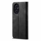 For Honor 200 Denim Texture Flip Leather Phone Case(Black) - 3