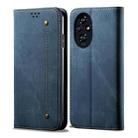 For Honor 200 Denim Texture Flip Leather Phone Case(Blue) - 1