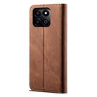 For Honor Play 60 Plus Global Denim Texture Flip Leather Phone Case(Brown) - 3