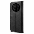 For Honor Magic7 Pro Denim Texture Flip Leather Phone Case(Black) - 3