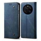 For Honor Magic7 Pro Denim Texture Flip Leather Phone Case(Blue) - 1