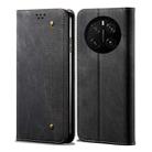 For Honor Magic7 Denim Texture Flip Leather Phone Case(Black) - 1