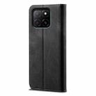 For Honor X5b 4G / X5b Plus 4G Denim Texture Flip Leather Phone Case(Black) - 3