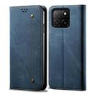 For Honor X5b 4G / X5b Plus 4G Denim Texture Flip Leather Phone Case(Blue) - 1