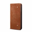 For Honor 300 5G Denim Texture Flip Leather Phone Case(Brown) - 2