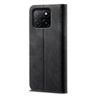 For Honor X8c 4G Denim Texture Flip Leather Phone Case(Black) - 3
