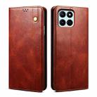 For Honor X8 5G / X6 4G Foreign Oil Wax Crazy Horse Texture Leather Phone Case(Brown) - 1