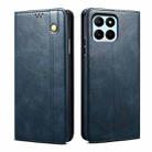 For Honor X8 5G / X6 4G Foreign Oil Wax Crazy Horse Texture Leather Phone Case(Blue) - 1