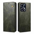 For Honor 90 GT Oil Wax Crazy Horse Texture Leather Phone Case(Green) - 1