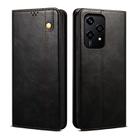 For Honor 200 Lite Global Oil Wax Crazy Horse Texture Leather Phone Case(Black) - 1