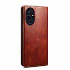 For Honor 200 Oil Wax Crazy Horse Texture Leather Phone Case(Brown) - 3