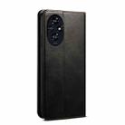 For Honor 200 Pro Oil Wax Crazy Horse Texture Leather Phone Case(Black) - 3