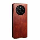 For Honor Magic7 Pro Oil Wax Crazy Horse Texture Leather Phone Case(Brown) - 3