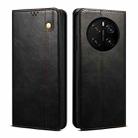 For Honor Magic7 Pro Oil Wax Crazy Horse Texture Leather Phone Case(Black) - 1