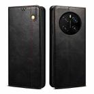 For Honor Magic7 Oil Wax Crazy Horse Texture Leather Phone Case(Black) - 1