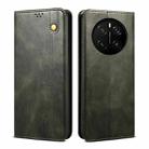 For Honor Magic7 Oil Wax Crazy Horse Texture Leather Phone Case(Green) - 1