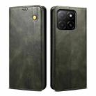 For Honor X5b 4G / X5b Plus 4G Oil Wax Crazy Horse Texture Leather Phone Case(Green) - 1