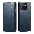 For Honor X5b 4G / X5b Plus 4G Oil Wax Crazy Horse Texture Leather Phone Case(Blue) - 1