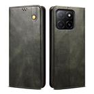 For Honor X8c 4G Oil Wax Crazy Horse Texture Leather Phone Case(Green) - 1