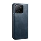 For Honor X8c 4G Oil Wax Crazy Horse Texture Leather Phone Case(Blue) - 3