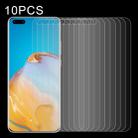 For Huawei P40 Pro 10 PCS Half-screen Transparent Tempered Glass Film - 1