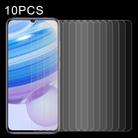 For Xiaomi Redmi 10X 4G 10 PCS Half-screen Transparent Tempered Glass Film - 1