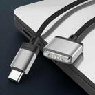 140W Type-C to Magsafe 3 Magnetic Charging Cable, Length:2m(Silver) - 1