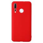 For Huawei nova 4 Shockproof Frosted TPU Protective Case(Red) - 1