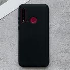 For Huawei nova 5i Shockproof Frosted TPU Protective Case(Black) - 1