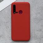 For Huawei nova 5i Shockproof Frosted TPU Protective Case(Red) - 1