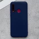 For Huawei nova 5i Shockproof Frosted TPU Protective Case(Dark Blue) - 1