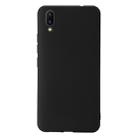 For Vivo X21 Shockproof Frosted TPU Protective Case(Black) - 1